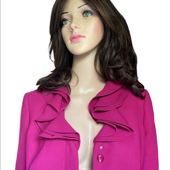 NEW Emily pink ruffle neck Victorian suit size 6 - Picture 4 of 14